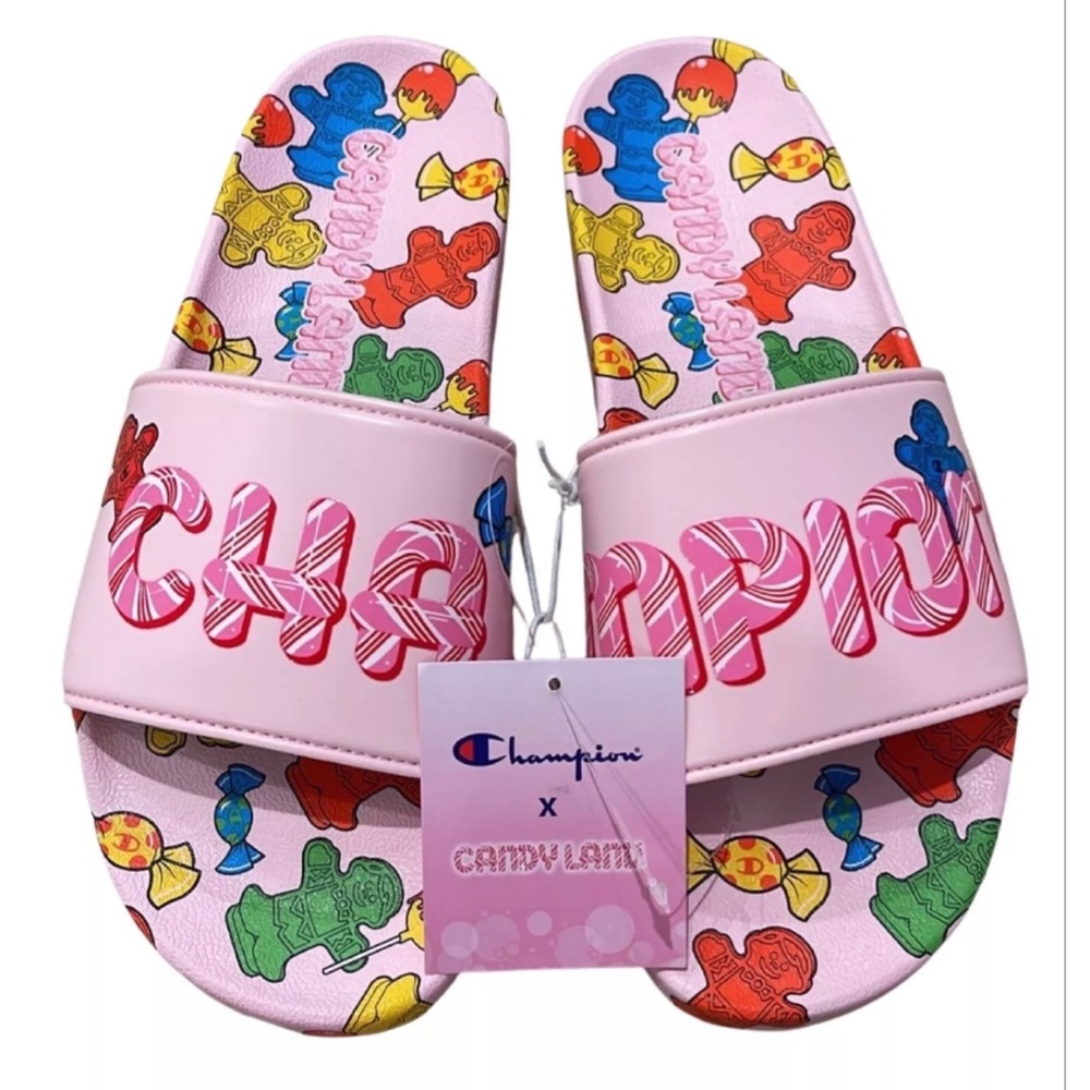 Champion IPO Jelly Candyland Pink Slide sandals Men’s size 11 NWT